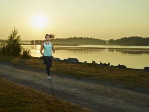 woman running for exercise