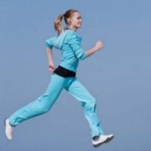 fit woman running